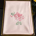 Load image into Gallery viewer, Heritage Peony Motif Su Embroidery Mulberry Silk Scarf — "Crown of Spring"
