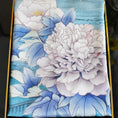 Load image into Gallery viewer, Peony Blossom Chinese Mulberry Silk Square Scarf
