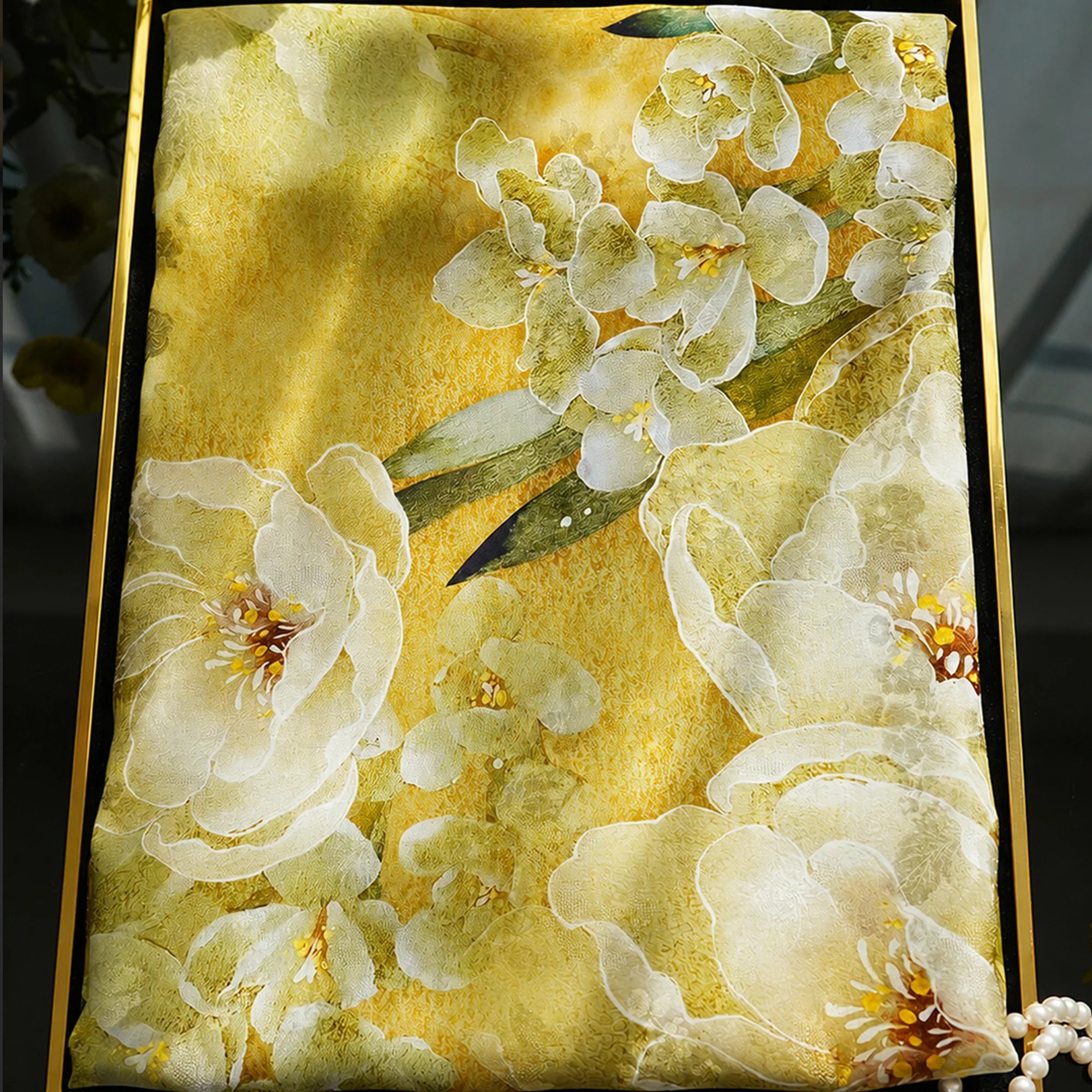 Luxury Misty Lavender Glow Spring Double-Sided Mulberry Silk Shawl