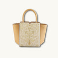 Load image into Gallery viewer, Golden Baroque Embroidered Genuine Leather Wing Tote Bag
