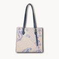 Carica l'immagine nel visualizzatore della galleria, Borsa tote wing in vera pelle con ricamo Suzhou barocco dorato fatta a mano
