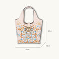 Load image into Gallery viewer, Dunhuang Scroll Grass Motif Embroidered Genuine Leather Tote Bag
