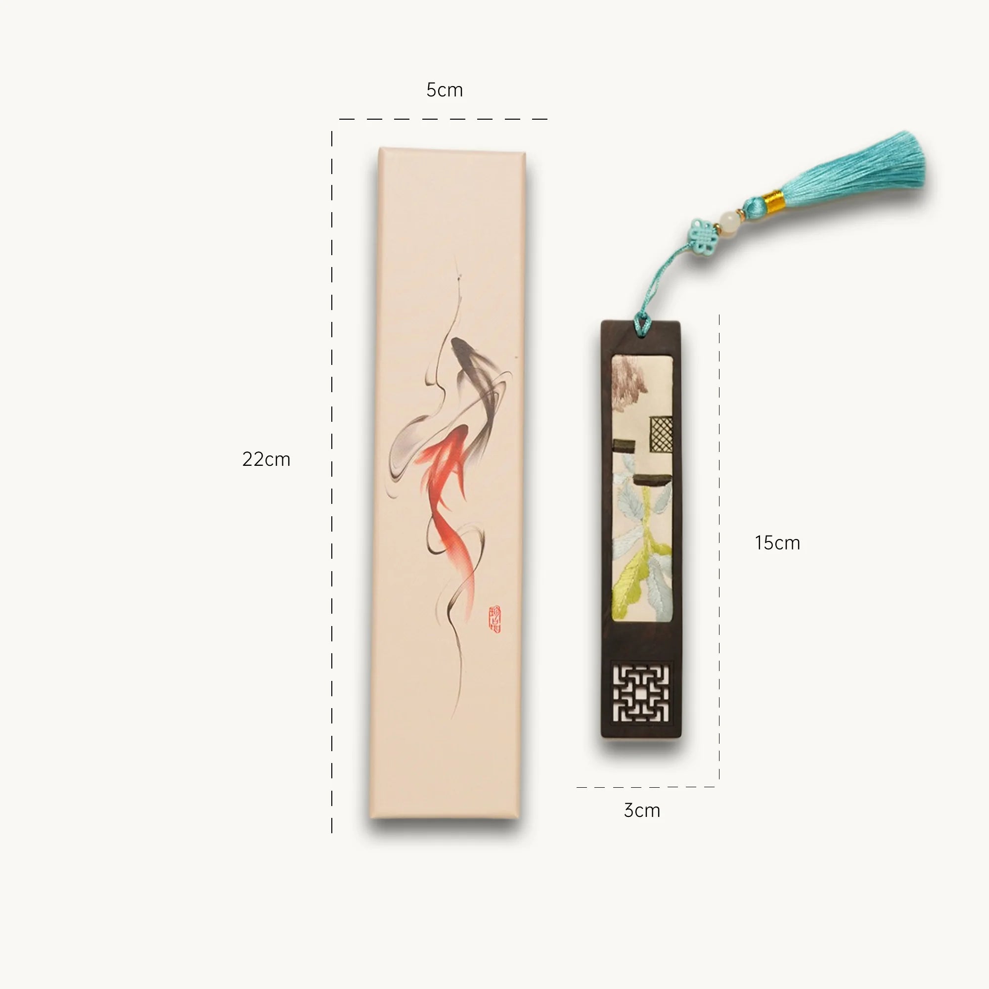 Handcrafted Silk Suzhou Embroidery Bookmark – Banana Leaf | Chinese Art Keepsake