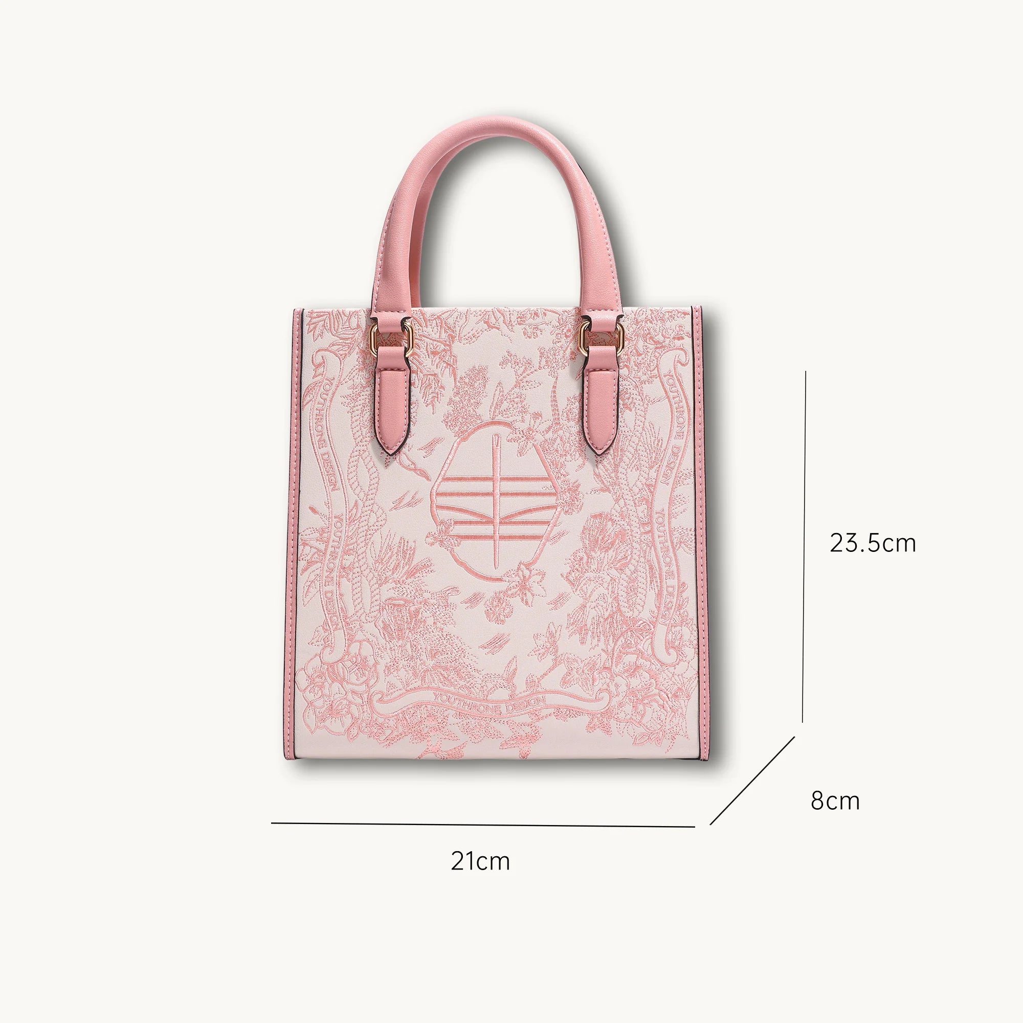 Luxury Heritage Vine & Fortune Su Embroidery Leather Handbag