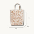 Load image into Gallery viewer, Heritage Chinese Embroidery Leather Tote Bag — Floral Motif Artisan Stitching

