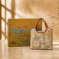Bild in Galerie-Betrachter laden, Luxury Song Brocade Golden Qilin Peony Leather Handbag
