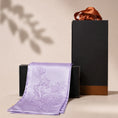 Load image into Gallery viewer, Heritage Magnolia Motif Mulberry Silk Scarf — "Jade Bloom"
