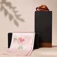 Load image into Gallery viewer, Heritage Peony Motif Su Embroidery Mulberry Silk Scarf — "Crown of Spring"
