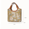 Bild in Galerie-Betrachter laden, Luxury Song Brocade Golden Qilin Peony Leather Handbag
