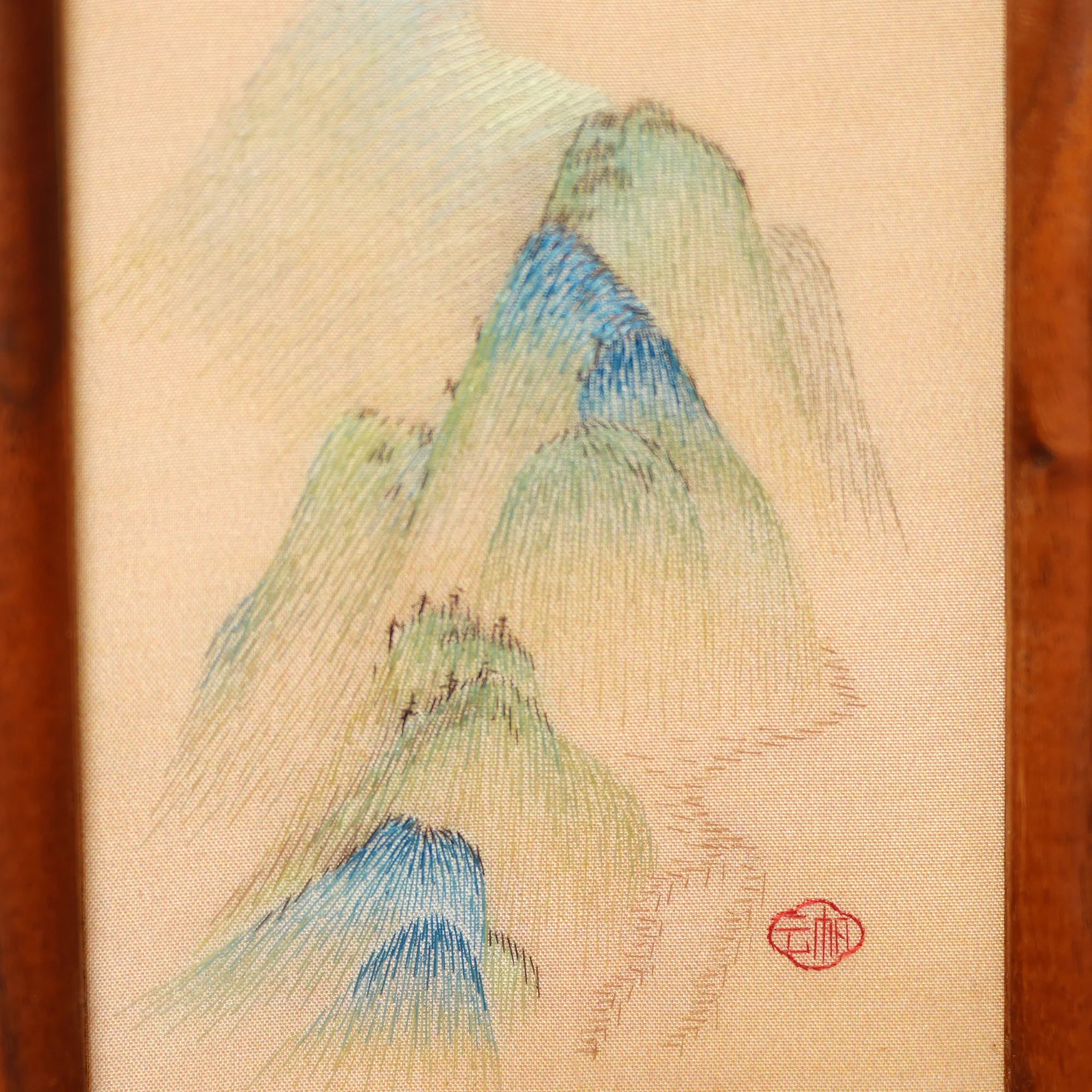Musem Quality Heritage Su Embroidery Wall Art Handcrafted Silk—A Thousand Li of Rivers and Mountains