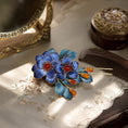 Load image into Gallery viewer, Heritage Floral Hair Stick Cloisonné Peony Ronghua Hair Pin
