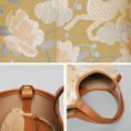 Bild in Galerie-Betrachter laden, Luxury Song Brocade Golden Qilin Peony Leather Handbag
