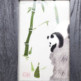 Load image into Gallery viewer, Museum-Quality Handcrafted Suzhou Double-Sided Embroidery Ornament — Bamboo Shadows & Panda, "Zhú Jiān Méng Yǐng"
