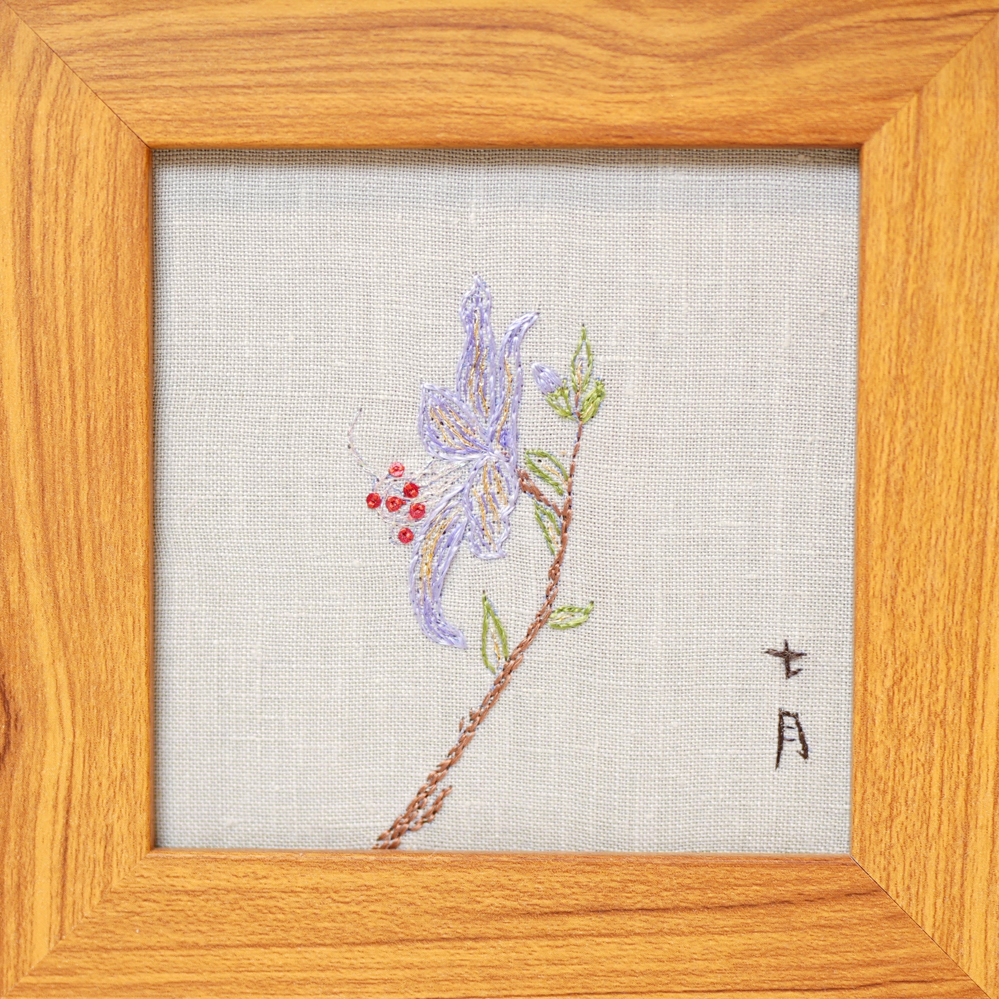 Musem Quality Heritage Su Embroidery Wall Art Handcrafted Silk—Jade Hairpin Flower