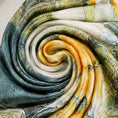 Load image into Gallery viewer, Luxury Floral Whisper Hua Luo Silk Chinese Mulberry Silk Square Scarf

