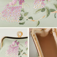 Carica l'immagine nel visualizzatore della galleria, Chinoiserie Luxury Light Green Suzhou Embroidery Floral Mulberry Silk Frame Handbag
