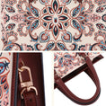 Load image into Gallery viewer, Heritage Baoxiang Flower Motif Su Embroidery Leather Tote Bag
