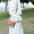 Load image into Gallery viewer, Heritage Embroidered Hard-Shell Ebroidered Leather Handbag
