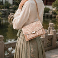 Load image into Gallery viewer, Heritage Crabapple Blossom Su Embroidery Leather Chain Accordion Bag
