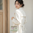 Carica l'immagine nel visualizzatore della galleria, Chinoiserie Luxury Light Green Suzhou Embroidery Floral Mulberry Silk Frame Handbag

