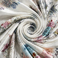 Load image into Gallery viewer, Luxury Birds & Blooms Jacquard Chinese Mulberry Silk Square Scarf
