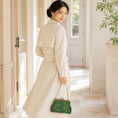 Carica l'immagine nel visualizzatore della galleria, Elegant Chinese Heritage Song Brocade Silk Handbag with Vintage Clasp Design
