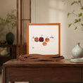 Load image into Gallery viewer, Museum-Quality Handcrafted Silk Suzhou Double-Sided Embroidery Ornament — Moonrise Over the Sea: Six Persimmons
