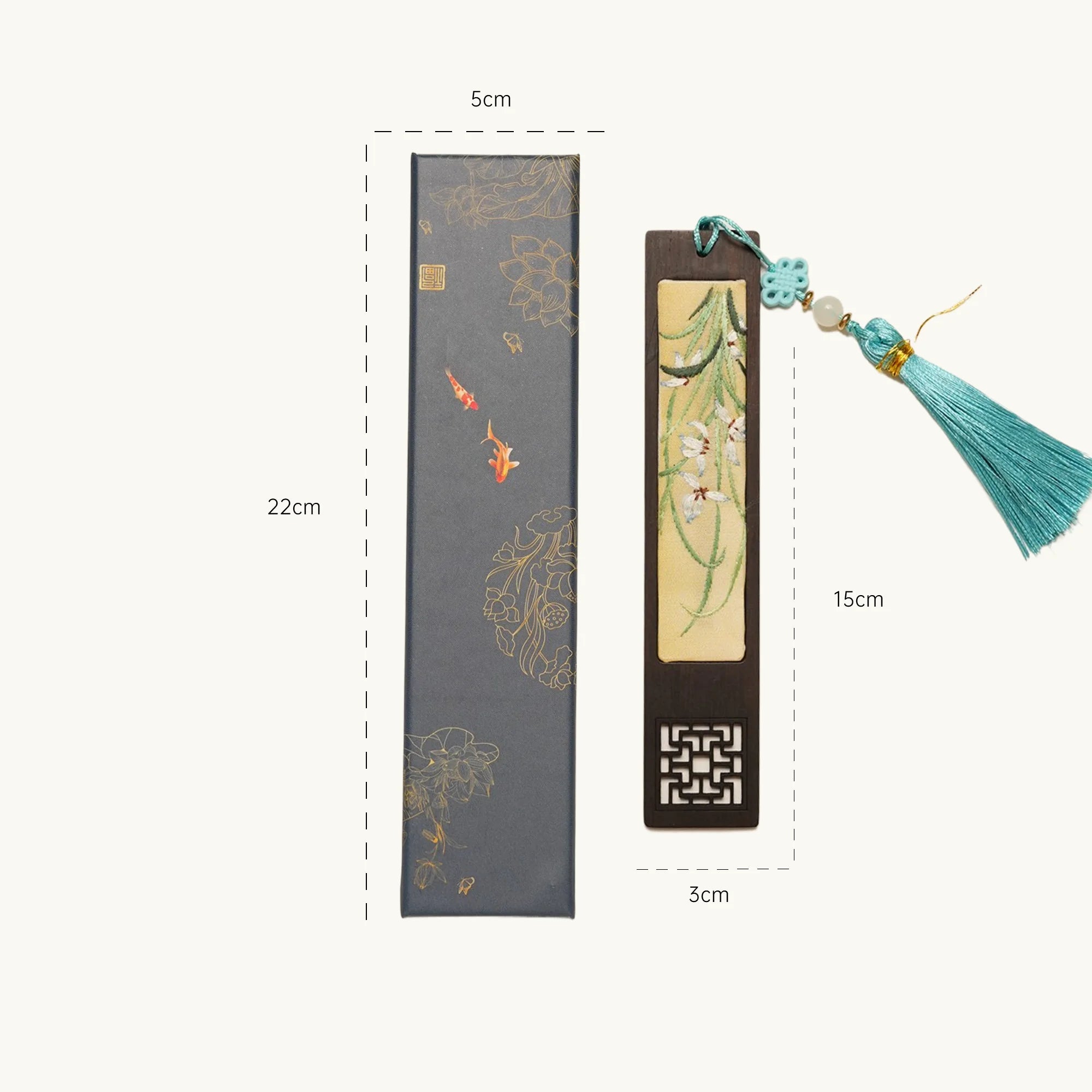 Handcrafted Silk Suzhou Embroidery Bookmark – Orchid | Chinese Art Keepsake