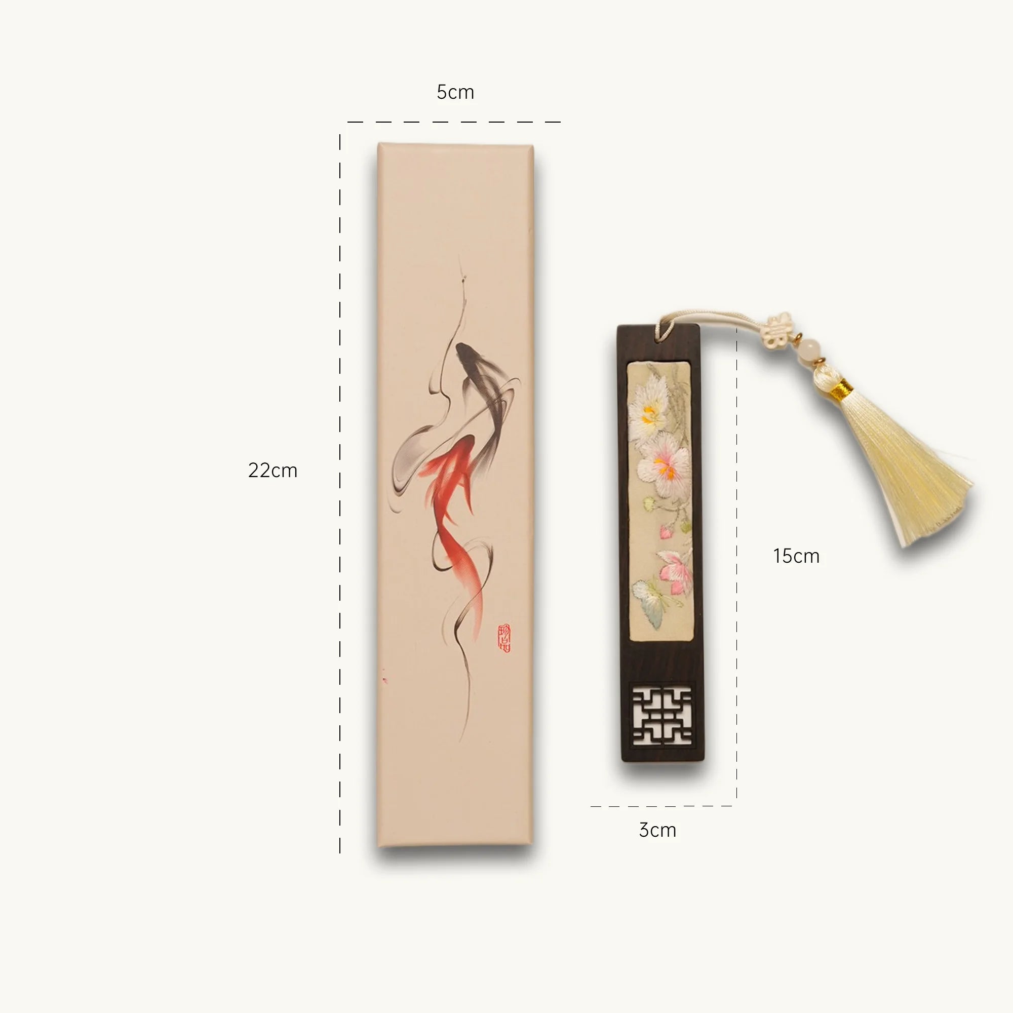 Handcrafted Silk Suzhou Embroidery Bookmark – Peony | Chinese Art Keepsake