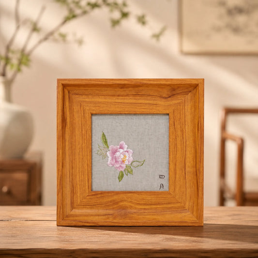 Musem-Grade Masterpiece Heritage Su Embroidery Wall Art Handcrafted Silk—Peony