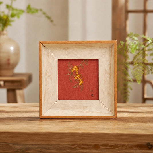Musem-Grade Masterpiece Heritage Su Embroidery Wall Art Handcrafted Silk—Osmanthus