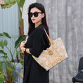 Load image into Gallery viewer, Handmade Chinese Floral Embroidered Genuine Leather Tote Bag
