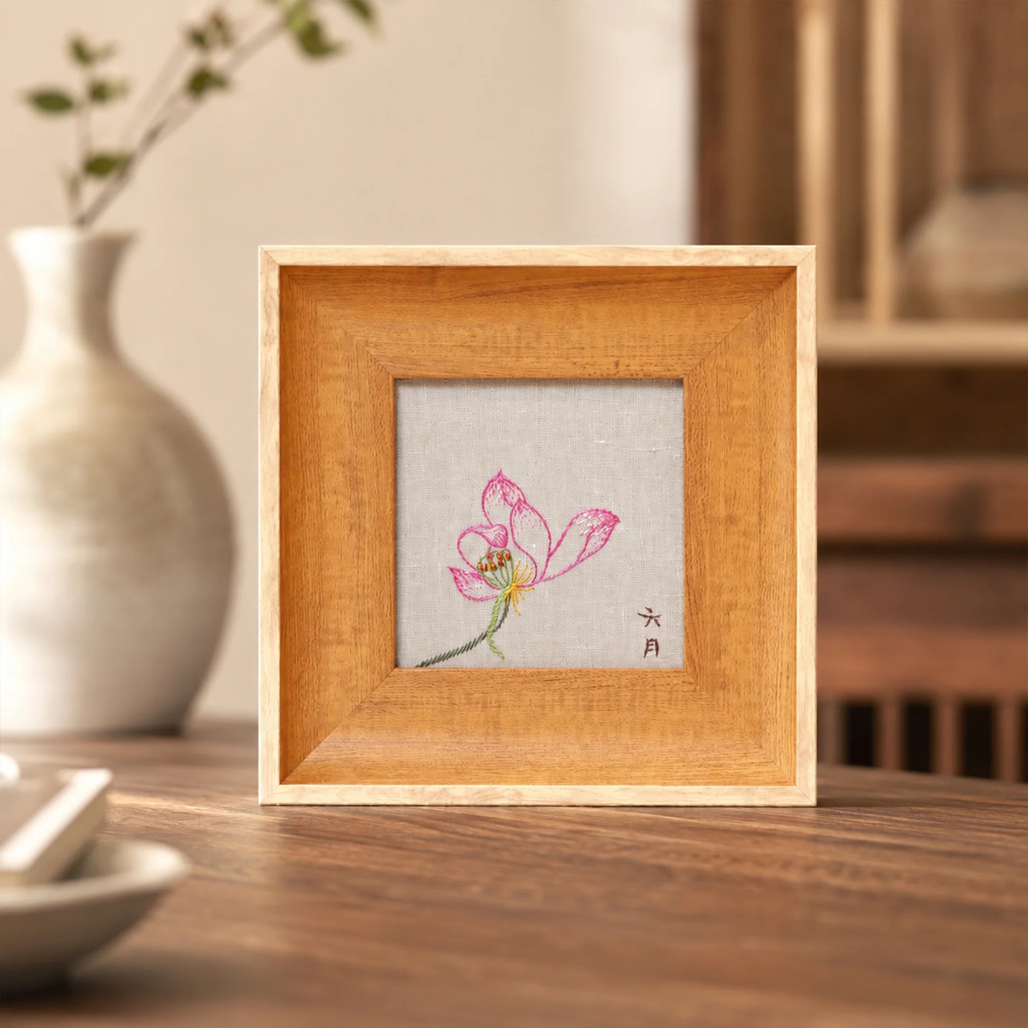 Musem Quality Heritage Su Embroidery Wall Art Handcrafted Silk—Lotus