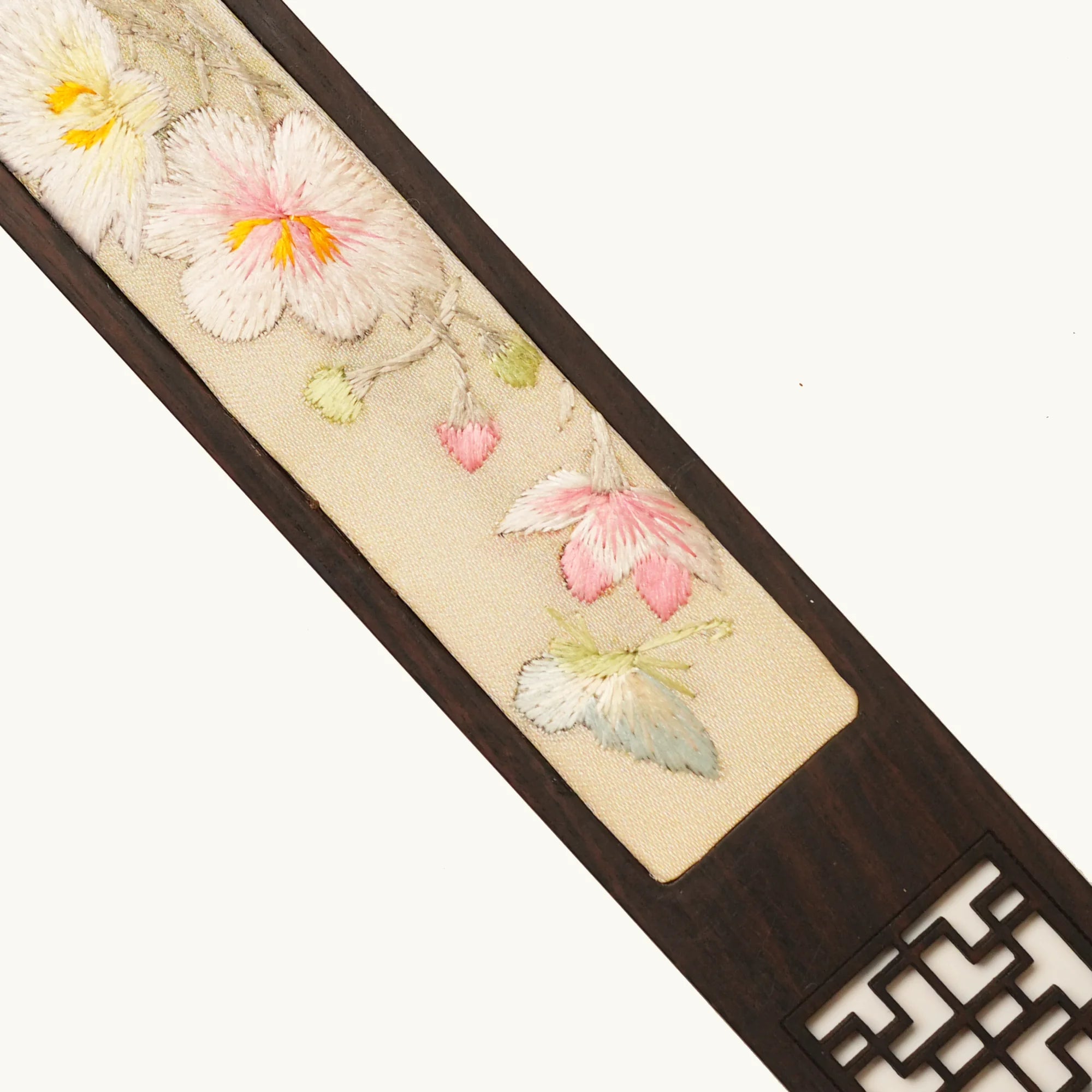 Handcrafted Silk Suzhou Embroidery Bookmark – Peony | Chinese Art Keepsake
