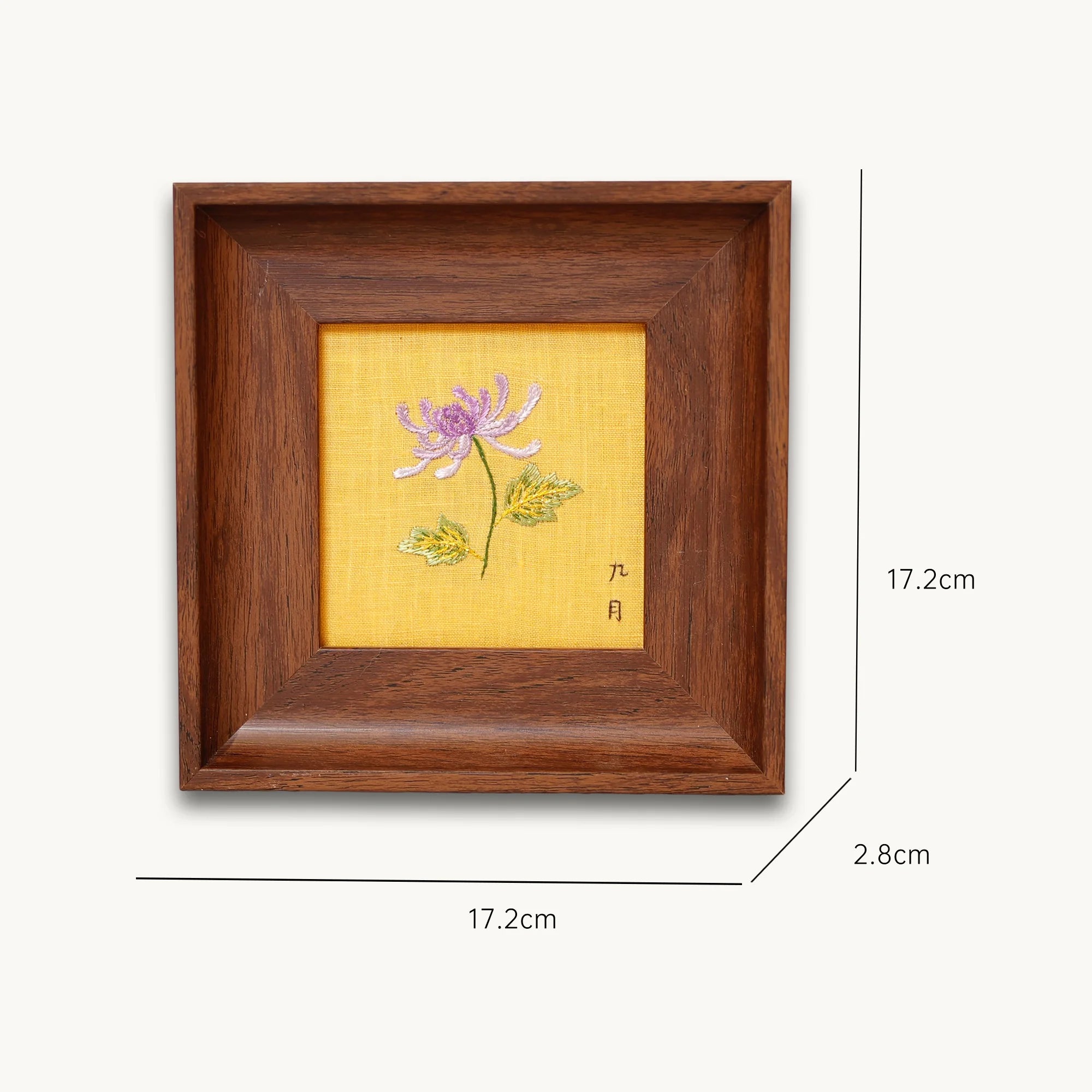 Museumsreife Suzhou-Stickerei Wandkunst Handgefertigtes Seidenornament—Chrysantheme