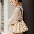 Load image into Gallery viewer, Oriental Luxury Embroidered Leather Tote Bag with Tang Dynasty Baoxiang Flower Motif
