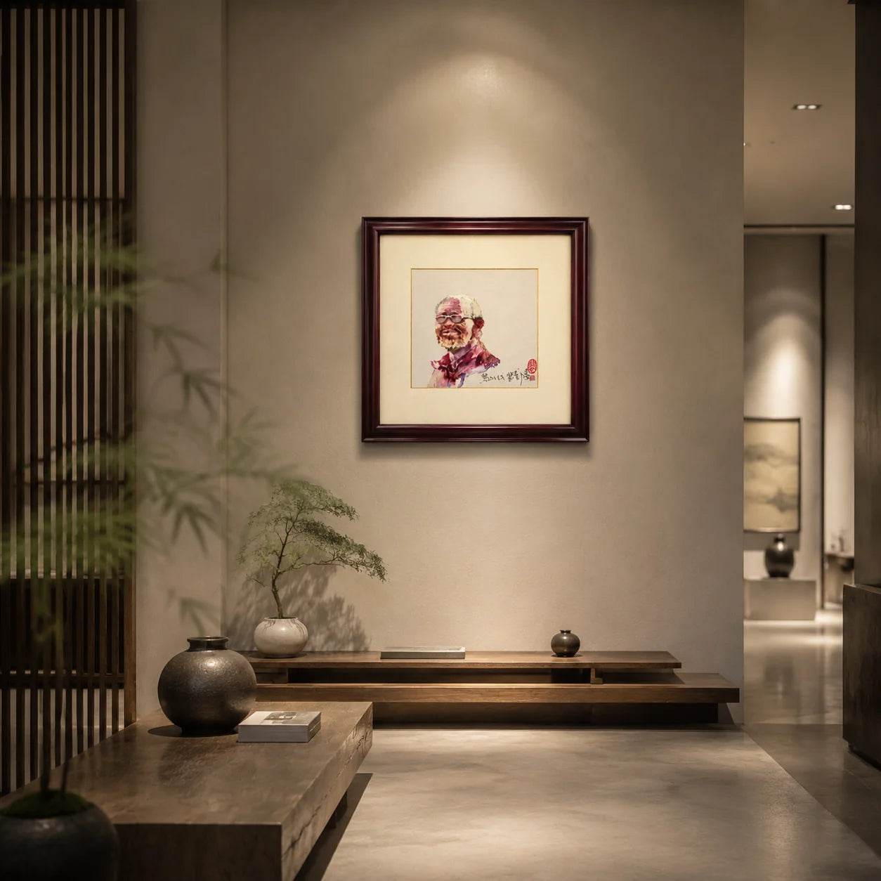 Handbesticktes Porträt – Suzhou Stickereikunst