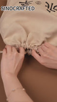 Load and play video in Gallery viewer, Luxury Heritage Embroidery Genuine Leather Bucket Handbag
