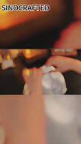 Load and play video in Gallery viewer, Luxury Chinoiserie Embroidered Split Leather Handbag with Gold Clasp
